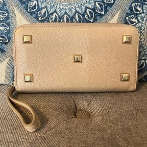 Salvatore Ferragamo Gancini “Baby Rondi” Leather Wallet/Wristlet